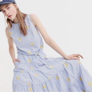 J Crew women’s embroidered pineapple skirt